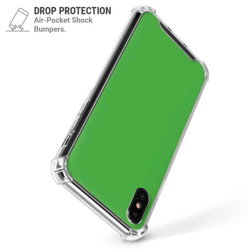 Kelly Green iPhone XS Max Clear Case